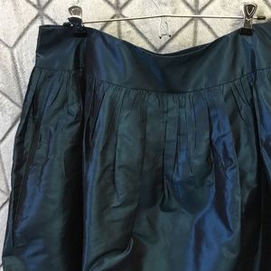 Blue Silk Party Skirt